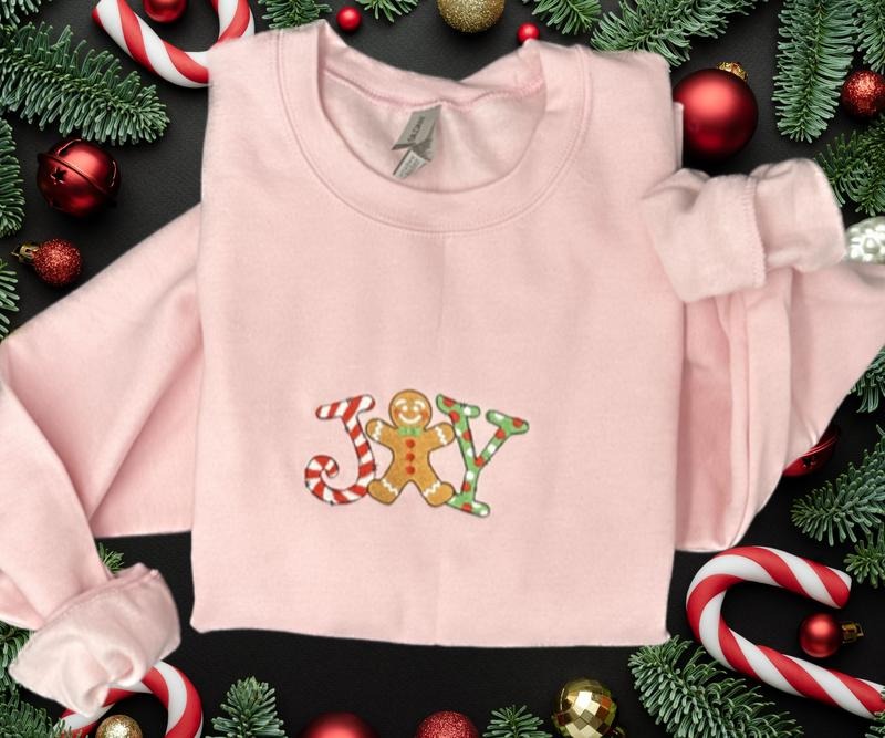 Joy embroidered Crewneck Sweatshirt Comfortable