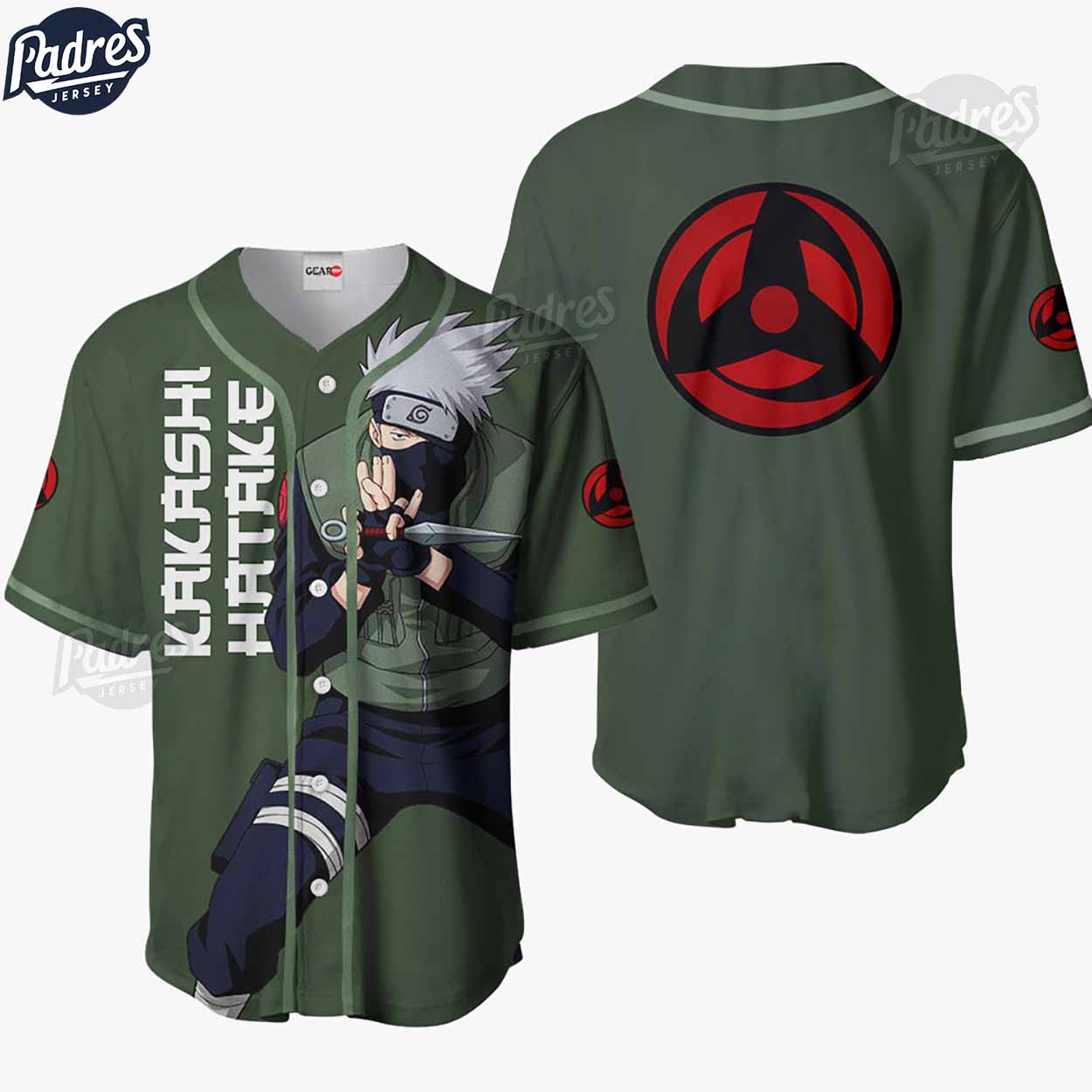 Kakashi Hatake Green Baseball Jersey Shirt - Padres Jersey Oasis: Elevate Your Baseball Style Game