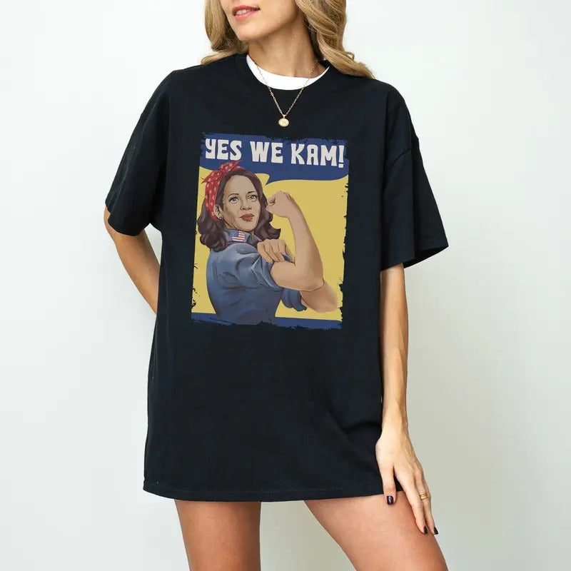 Kamala Harris Yes We Kam Shirt, Kamala Harris For President 2024 Tshirt, Kamala Harris 2024 Tshirt