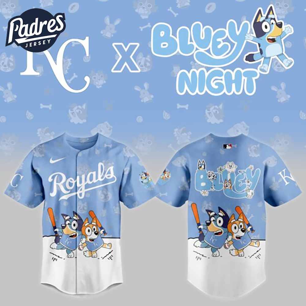 Kansas City Bluey Night Baseball Jersey Outfit - Padres Jersey Oasis: Elevate Your Baseball Style Game