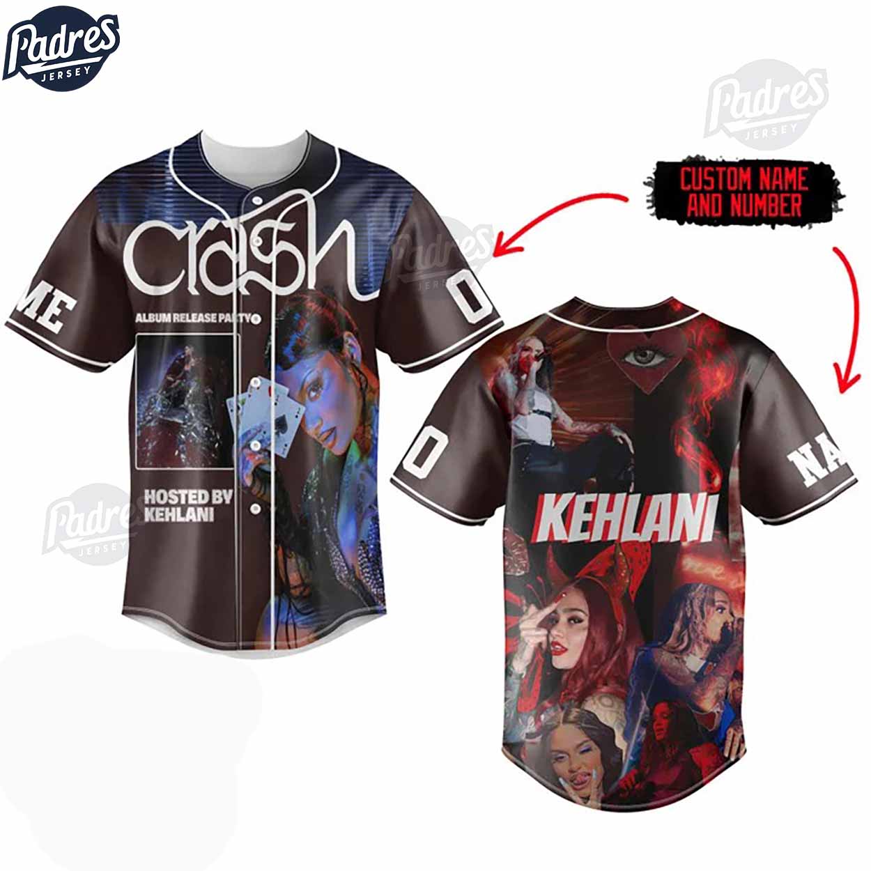 Kehlani Custom Baseball Jersey Music Fan Apparel - Padres Jersey Oasis: Elevate Your Baseball Style Game