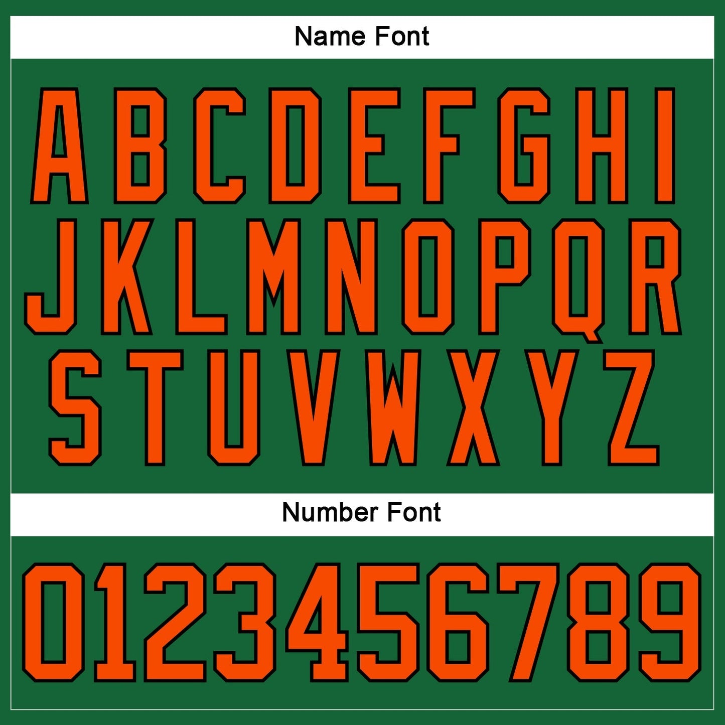 Custom Kelly Green Orange-Black Hockey Lace Neck Jersey