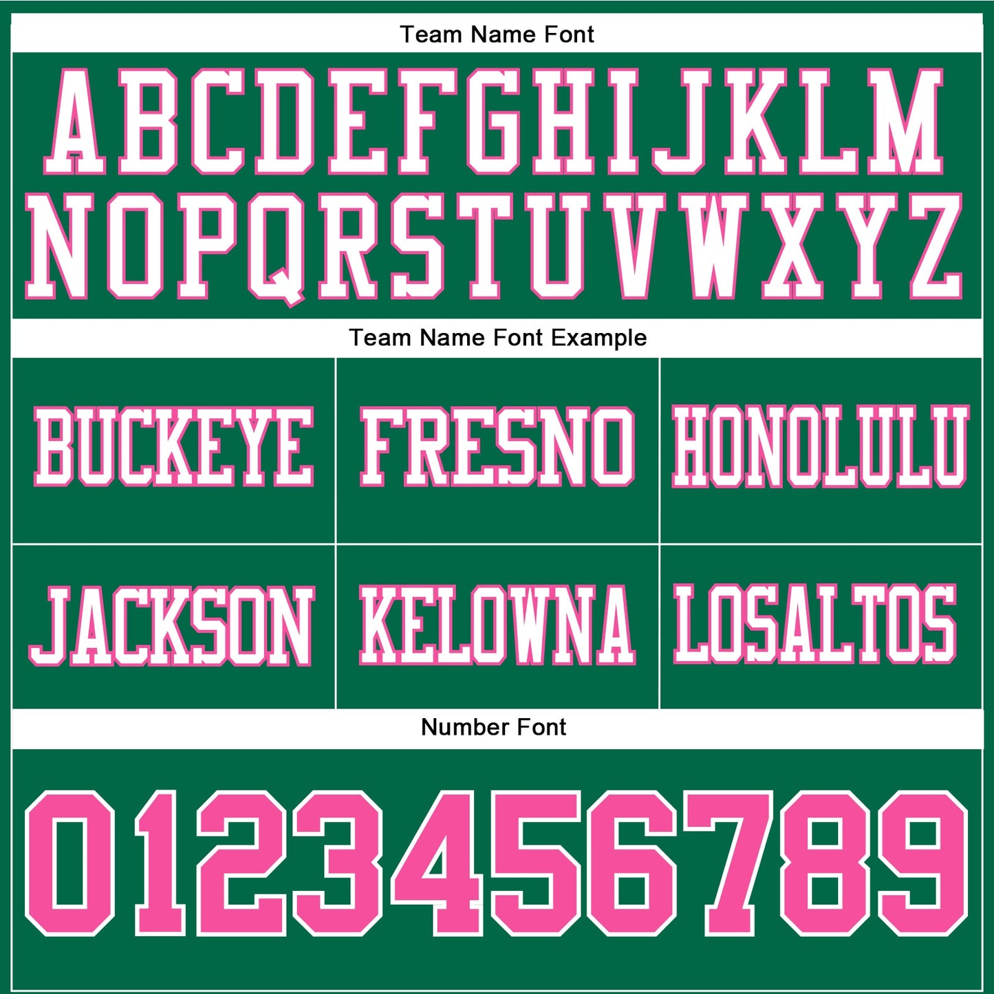 Custom Kelly Green Pink-White Authentic Football Jersey