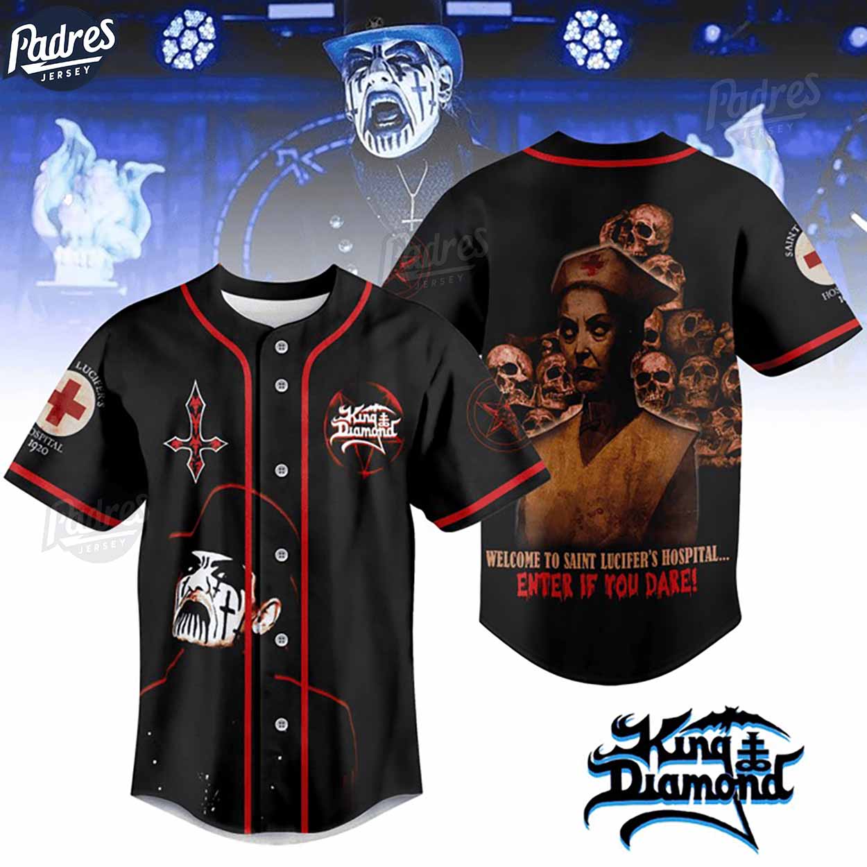King Diamond Baseball Jersey - Padres Jersey Oasis: Elevate Your Baseball Style Game