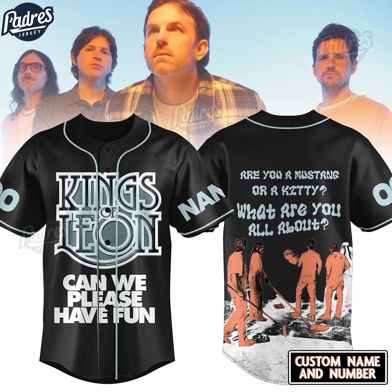 Kings Of Leon Band Custom Music Baseball Jersey - Padres Jersey Oasis: Elevate Your Baseball Style Game