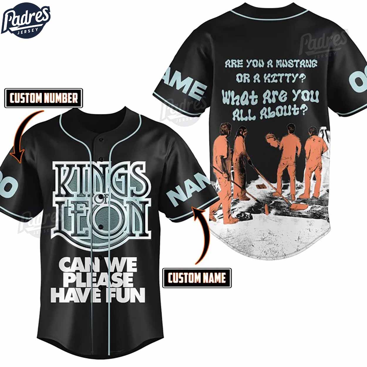 Kings Of Leon Band Custom Music Baseball Jersey - Padres Jersey Oasis: Elevate Your Baseball Style Game