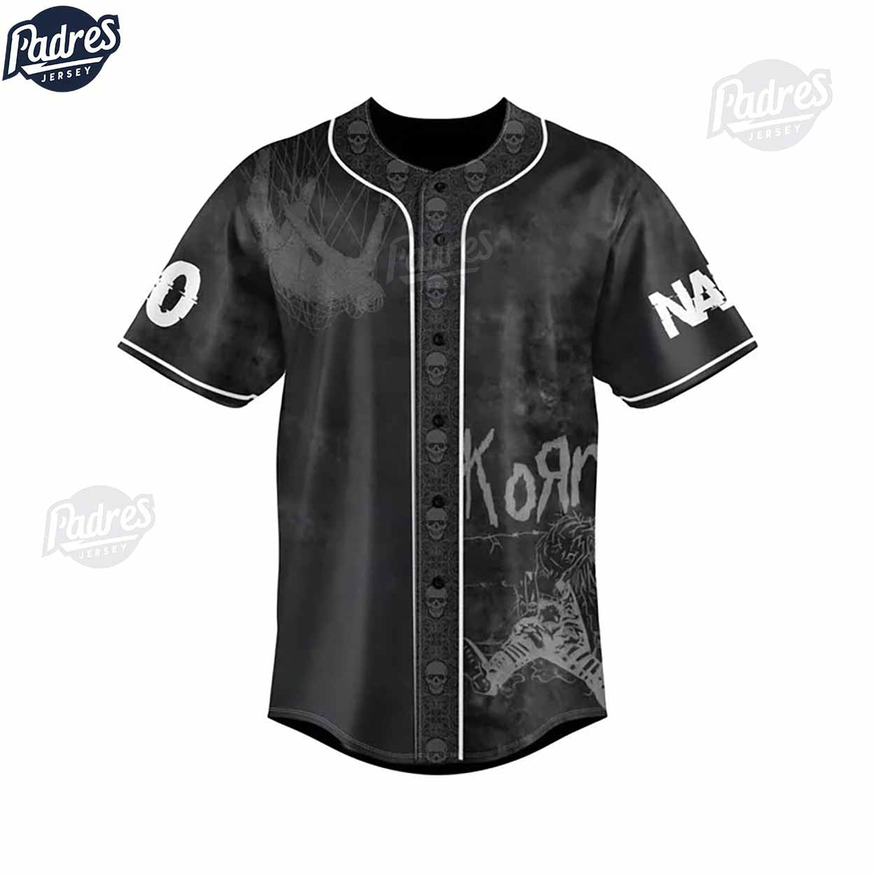 Korn Falling Away From Me Custom Baseball Jersey - Padres Jersey Oasis: Elevate Your Baseball Style Game