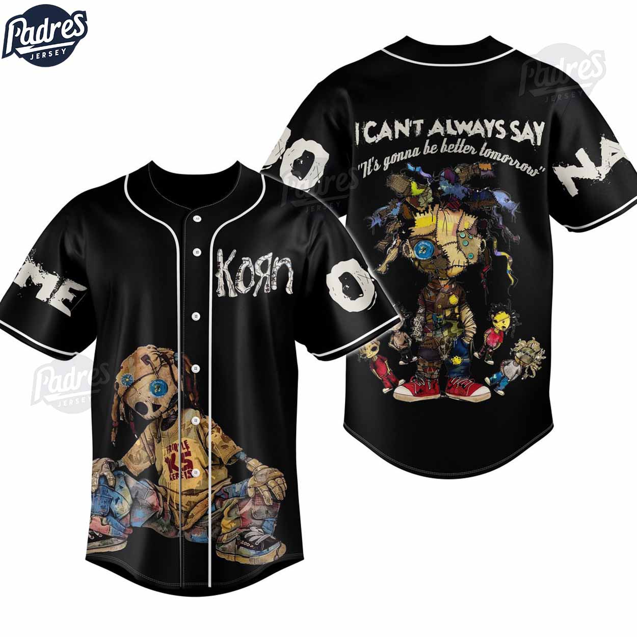 Korn Freak On A Leash Custom Baseball Jersey - Padres Jersey Oasis: Elevate Your Baseball Style Game
