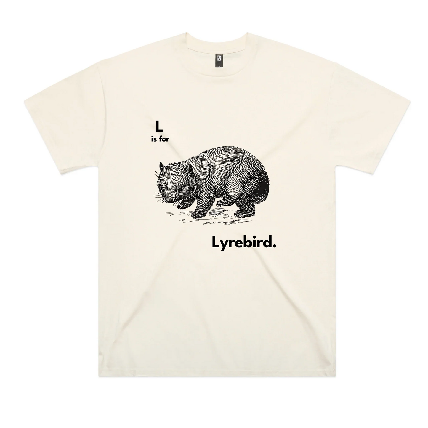 L Is For Lyrebird Oversized Tee