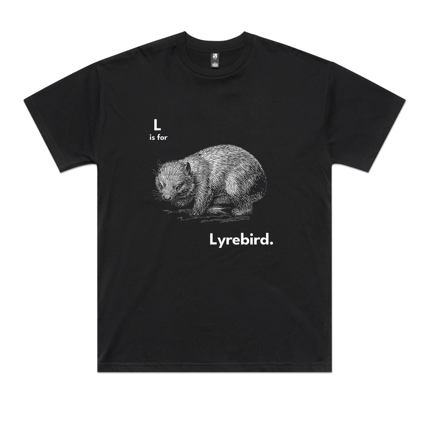 L Is For Lyrebird Oversized Tee