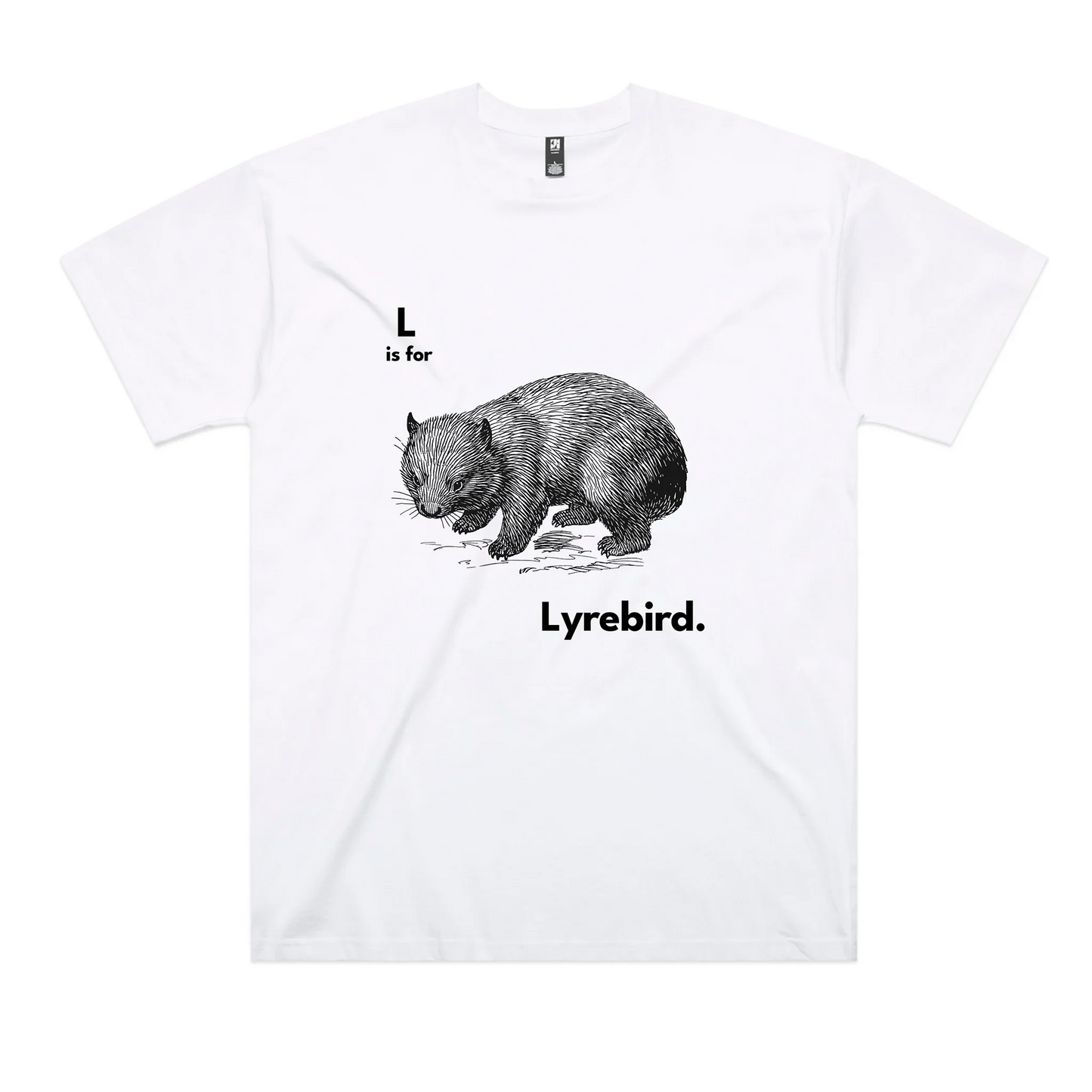 L Is For Lyrebird Oversized Tee