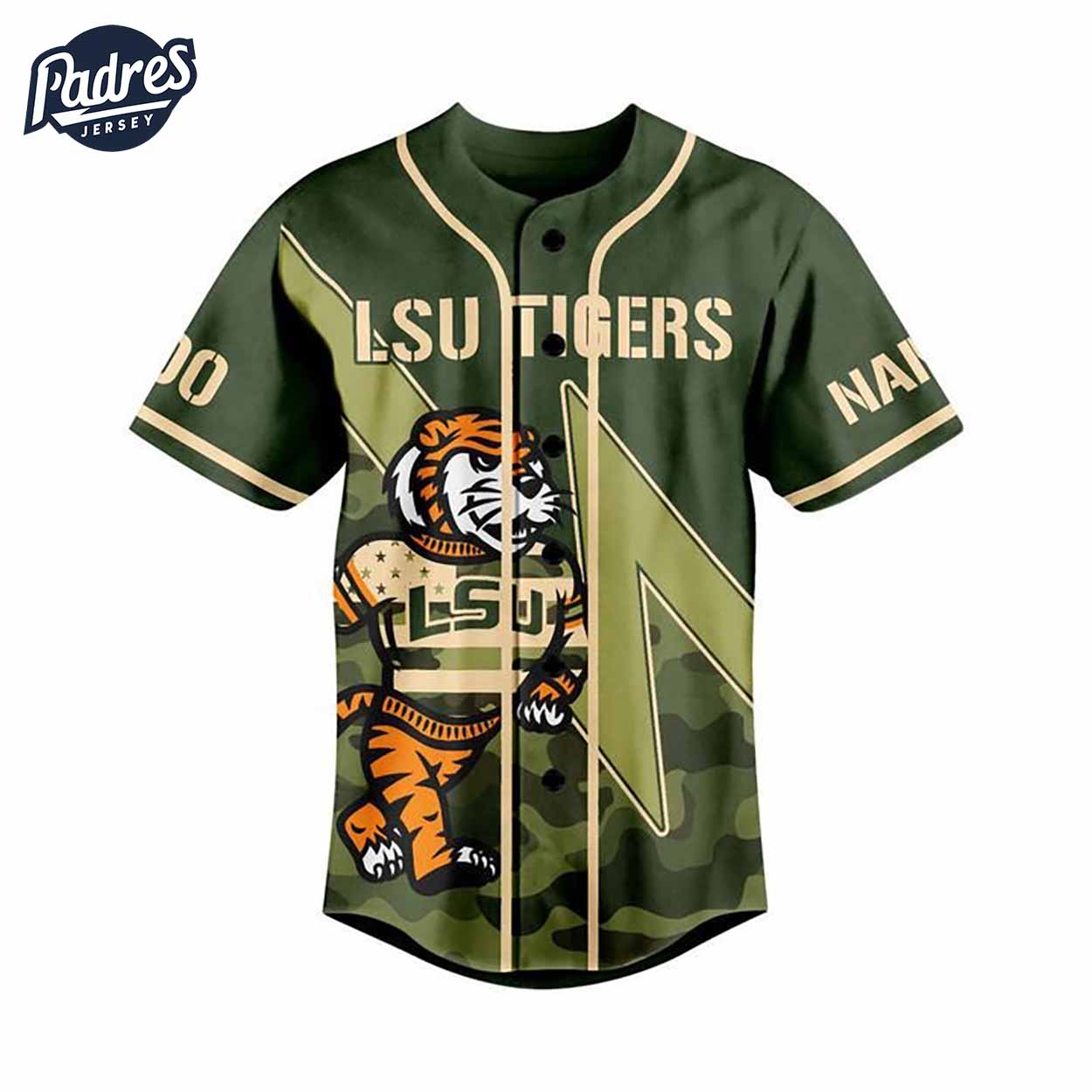 LSU Tigers Salute To The Service Custom Baseball Jersey - Padres Jersey Oasis: Elevate Your Baseball Style Game
