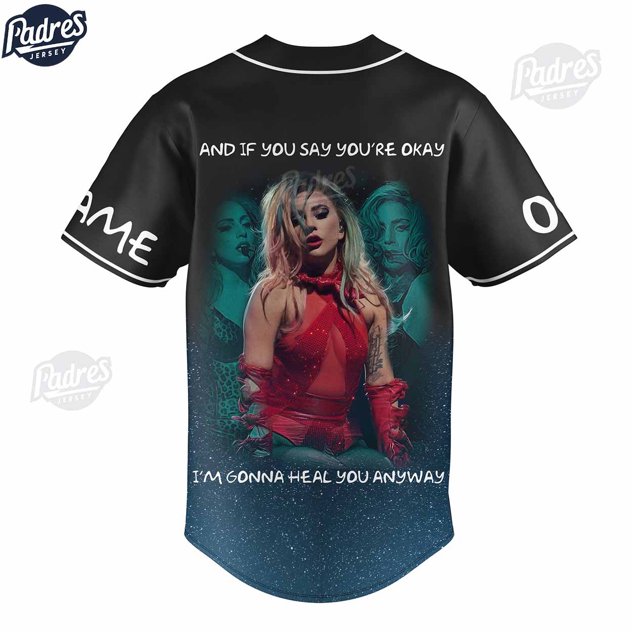 Lady Gaga Custom Baseball Jersey Style - Padres Jersey Oasis: Elevate Your Baseball Style Game