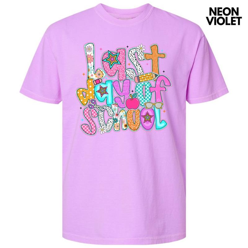 Last Day Of School Comfort Colors T-Shirt 'NLB'