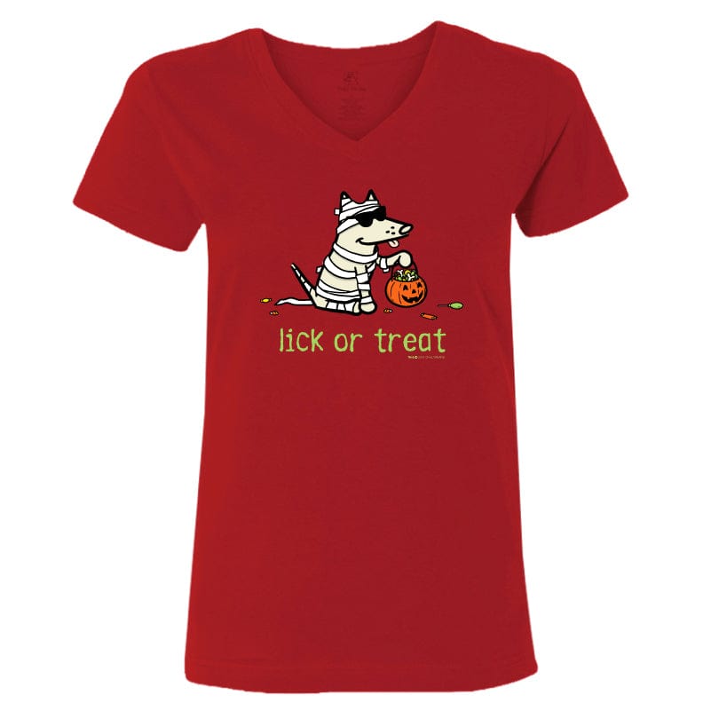 Lick Or Treat - Ladies T-Shirt V-Neck
