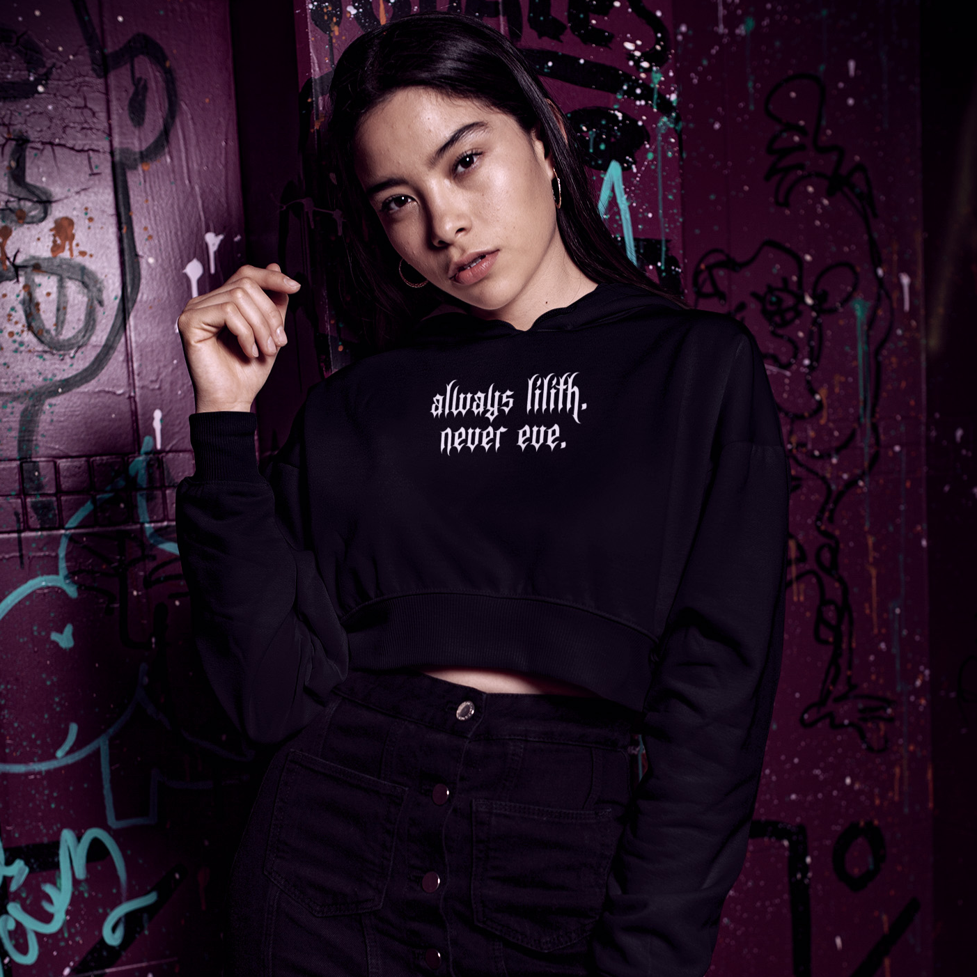 Always Lilith Cropped Hoodie
