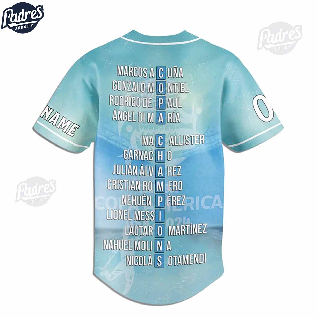 Lionel Messi Argentina Custom Baseball Jersey - Padres Jersey Oasis: Elevate Your Baseball Style Game