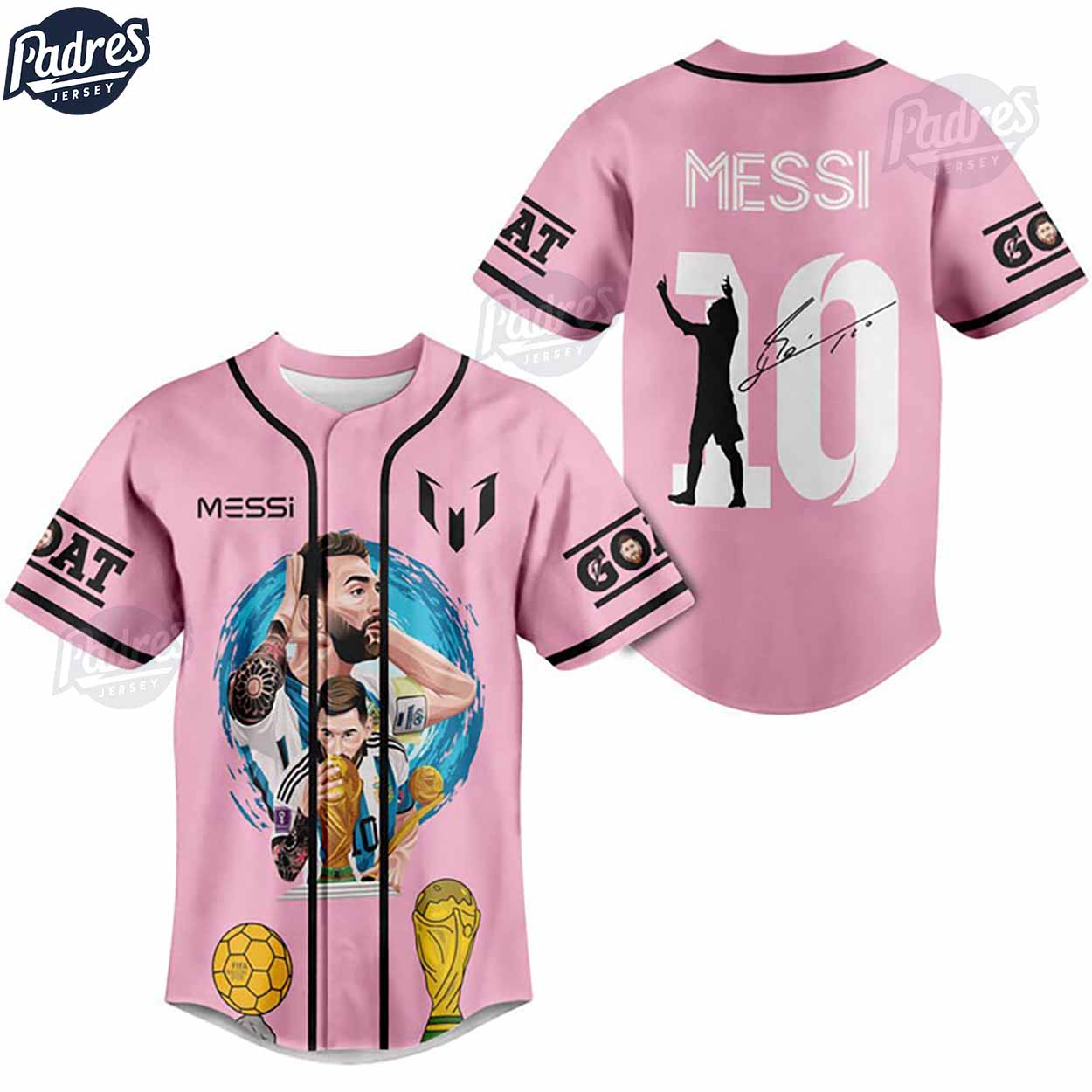 Lionel Messi Custom Baseball Jersey Gift - Padres Jersey Oasis: Elevate Your Baseball Style Game
