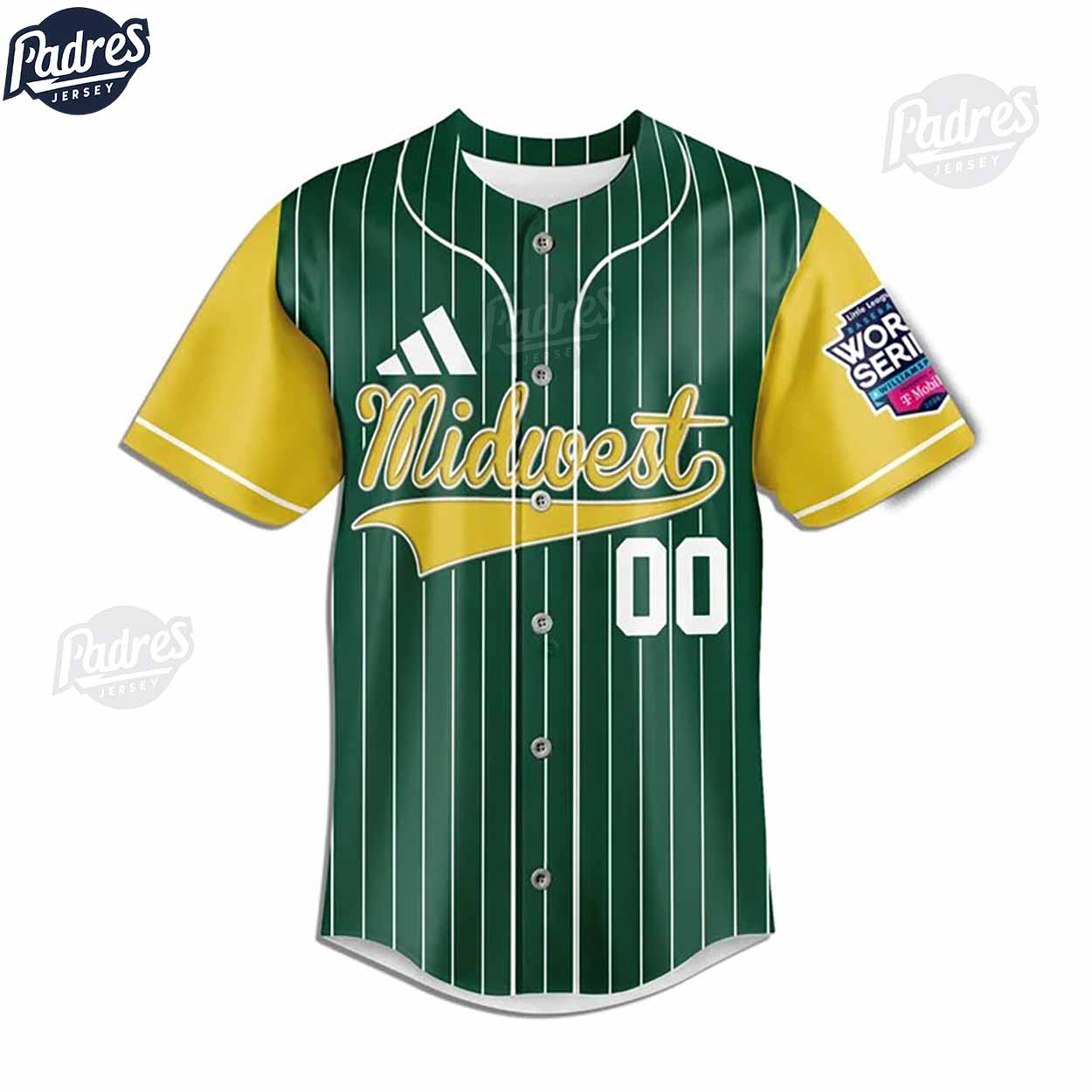 Little League Midwestern Team Baseball Jersey - Padres Jersey Oasis: Elevate Your Baseball Style Game