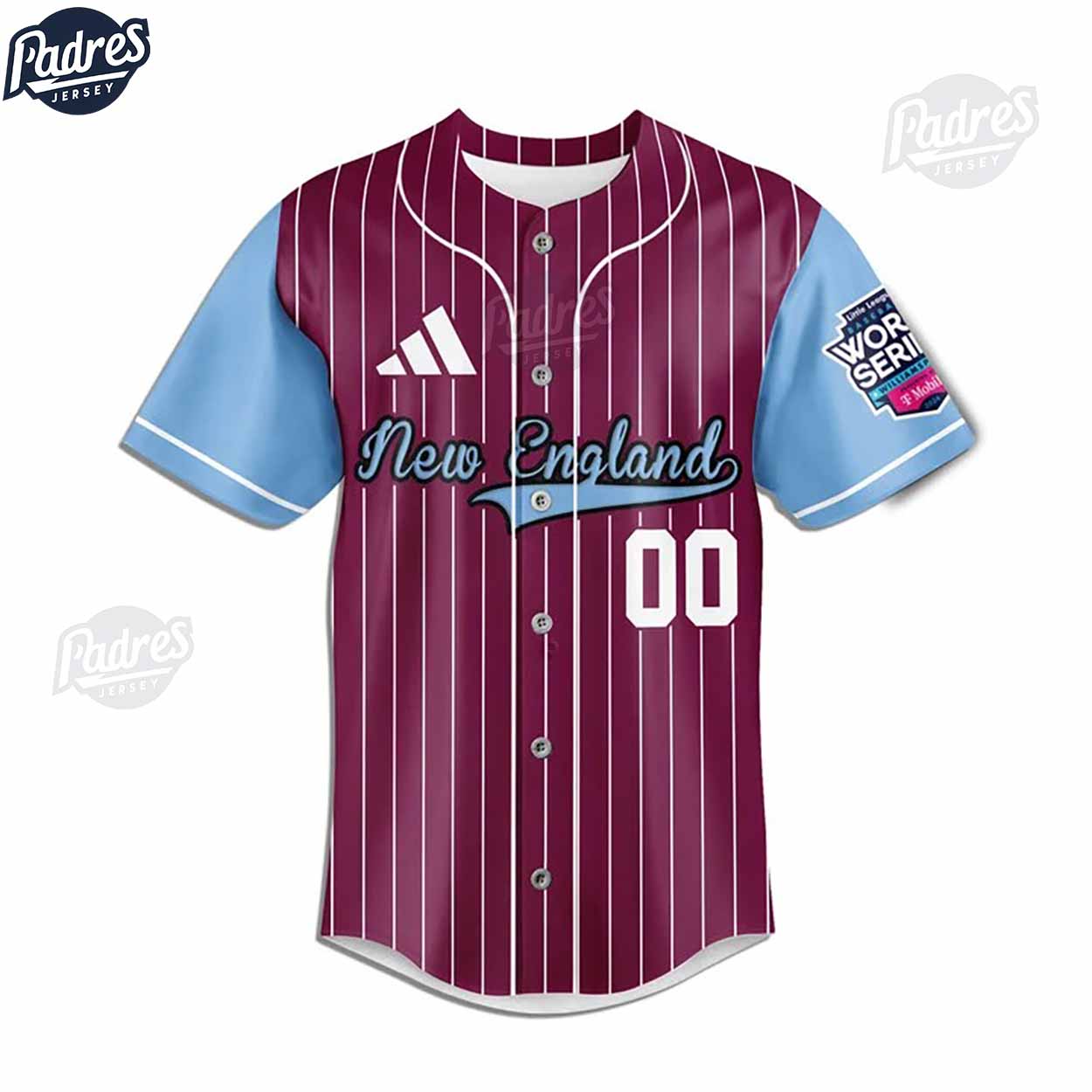 Little League New England Team Baseball Jersey - Padres Jersey Oasis: Elevate Your Baseball Style Game