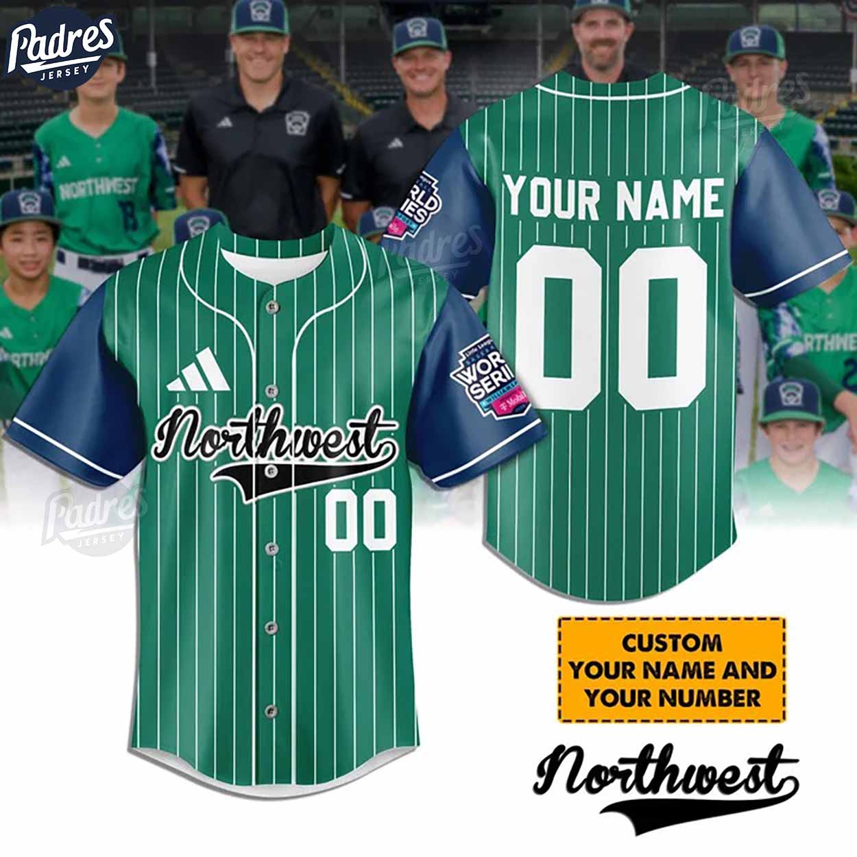 Little League Northwest Team Baseball Jersey - Padres Jersey Oasis: Elevate Your Baseball Style Game