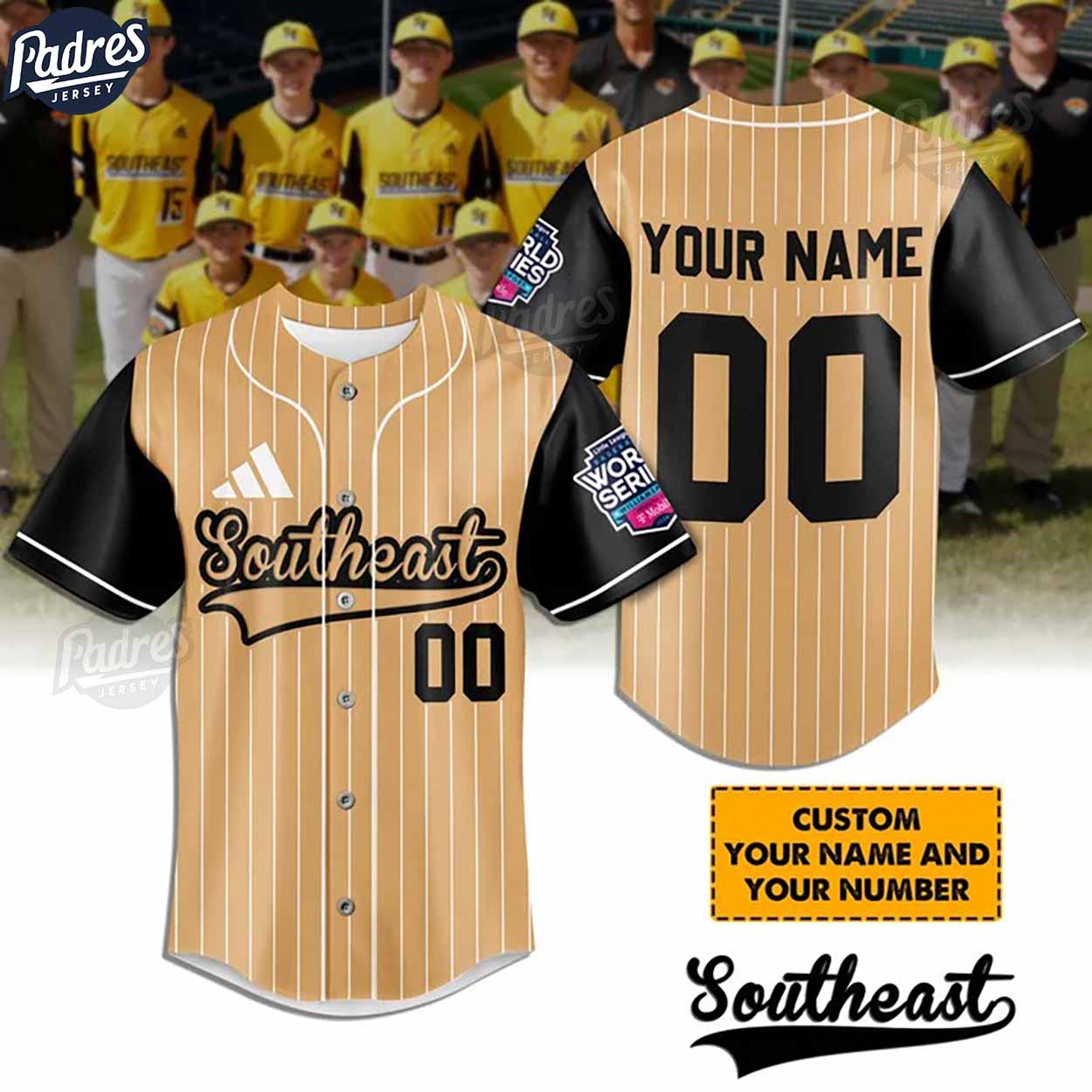 Little League Southeast Team Baseball Jersey - Padres Jersey Oasis: Elevate Your Baseball Style Game