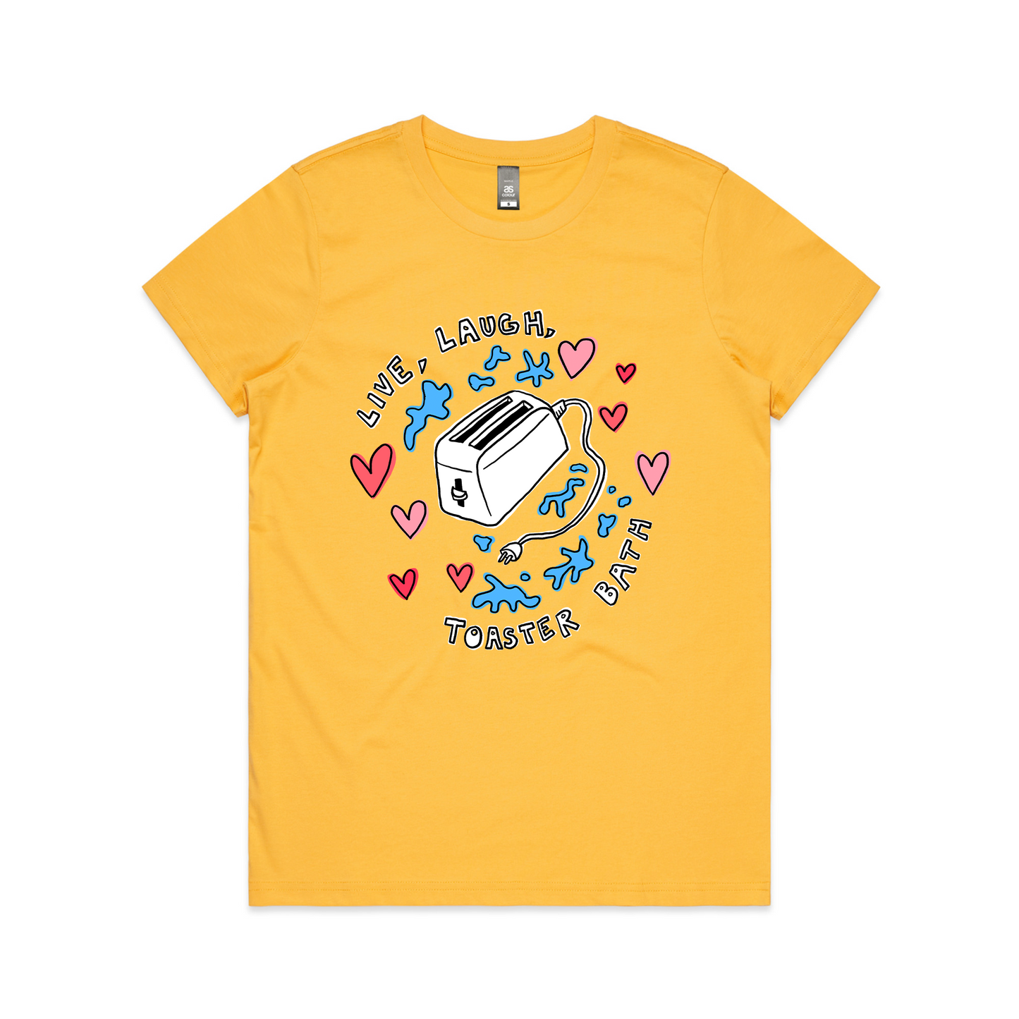 Live, Laugh, Toaster Bath Tee