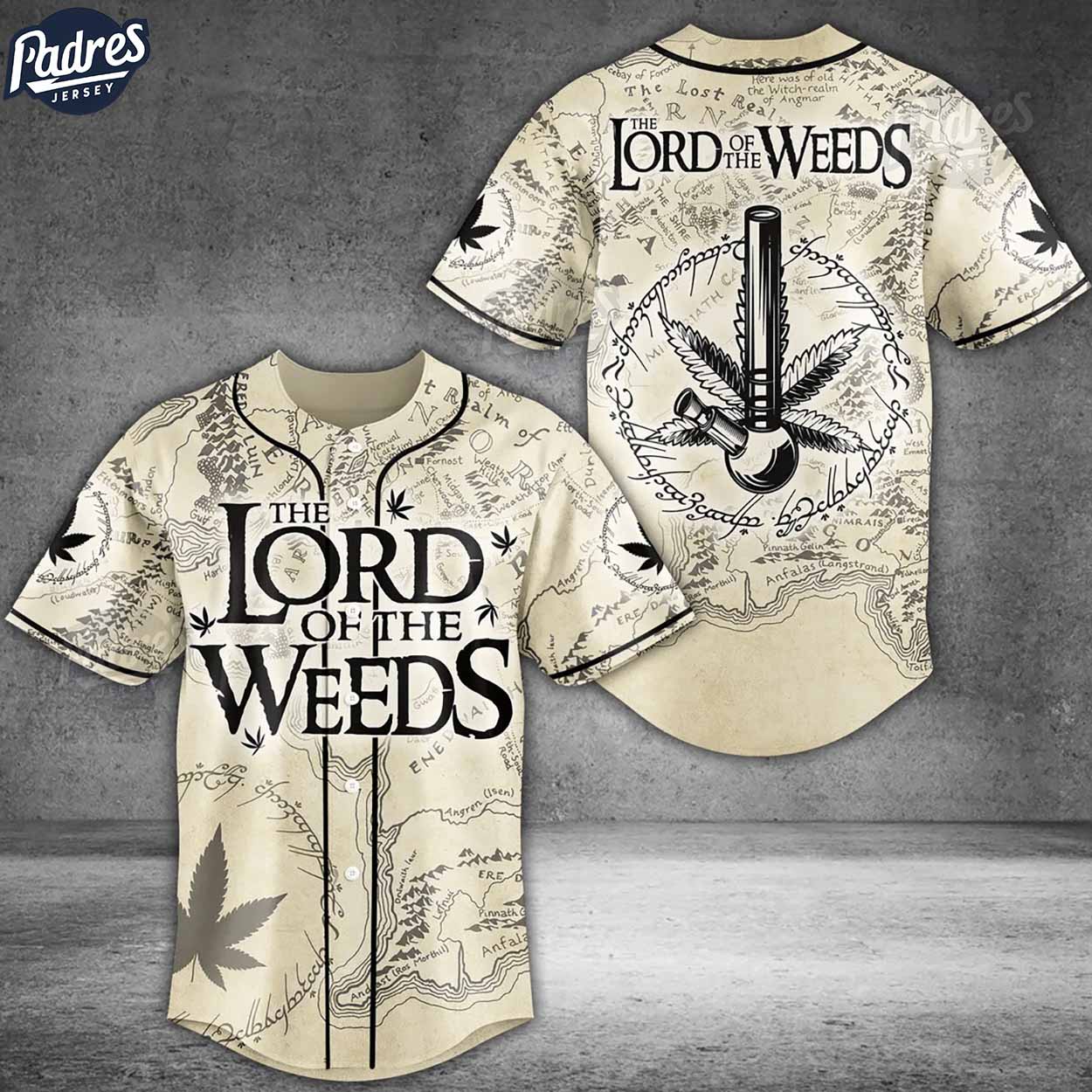 Lord Of The Weed Baseball Jersey - Padres Jersey Oasis: Elevate Your Baseball Style Game