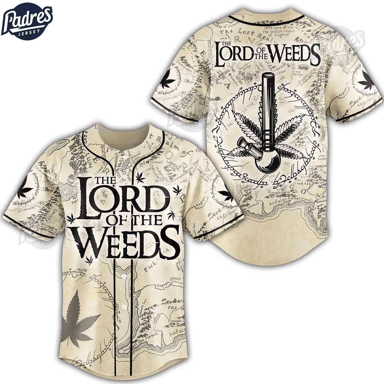 Lord Of The Weed Baseball Jersey - Padres Jersey Oasis: Elevate Your Baseball Style Game
