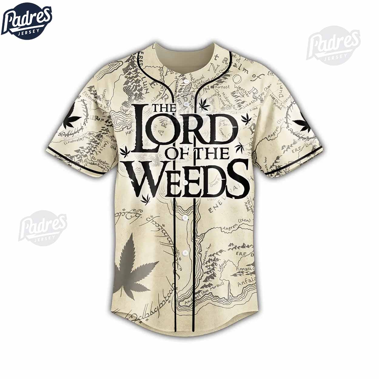 Lord Of The Weed Baseball Jersey - Padres Jersey Oasis: Elevate Your Baseball Style Game