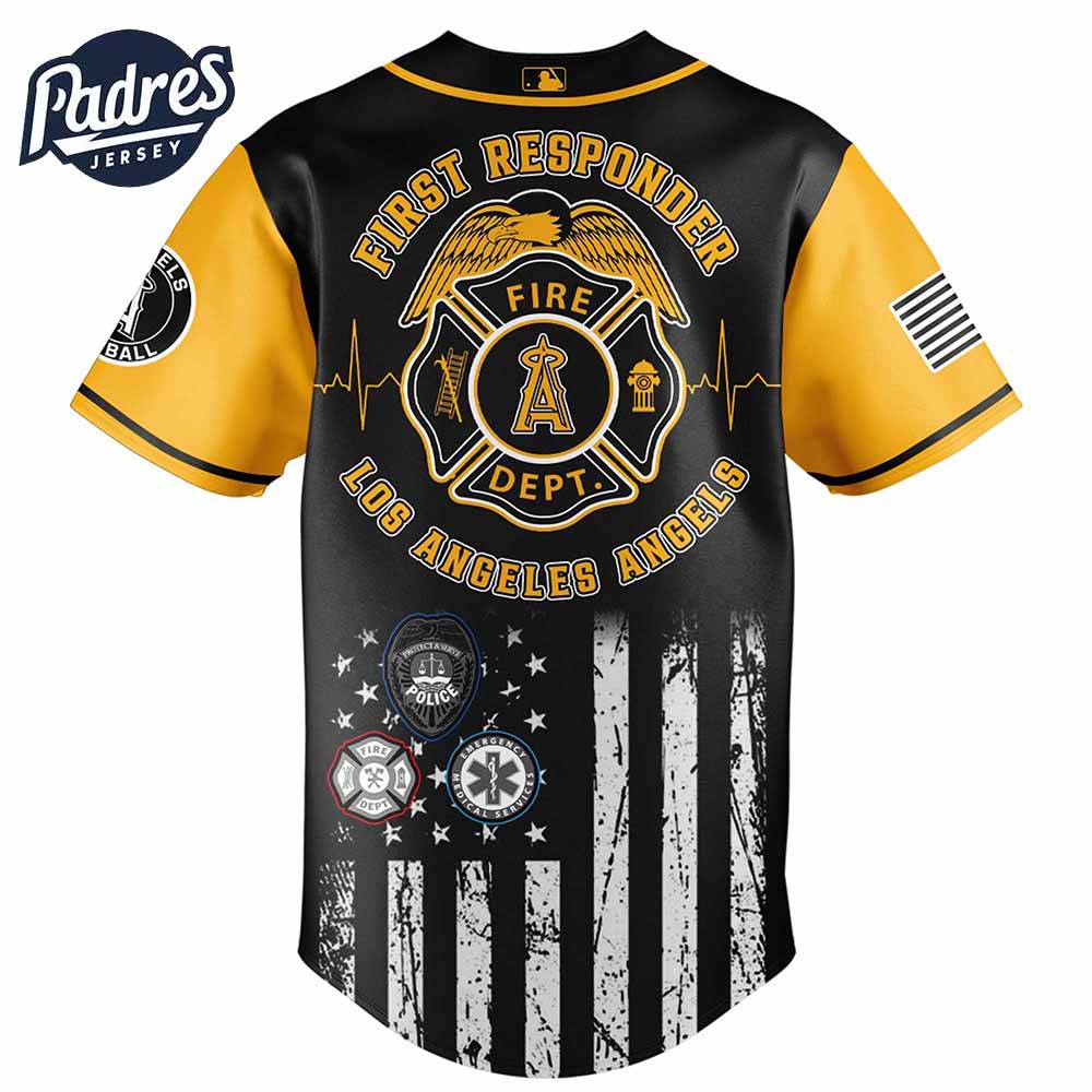 Los Angeles Angels MLB x First Responders Baseball Jersey - Padres Jersey Oasis: Elevate Your Baseball Style Game