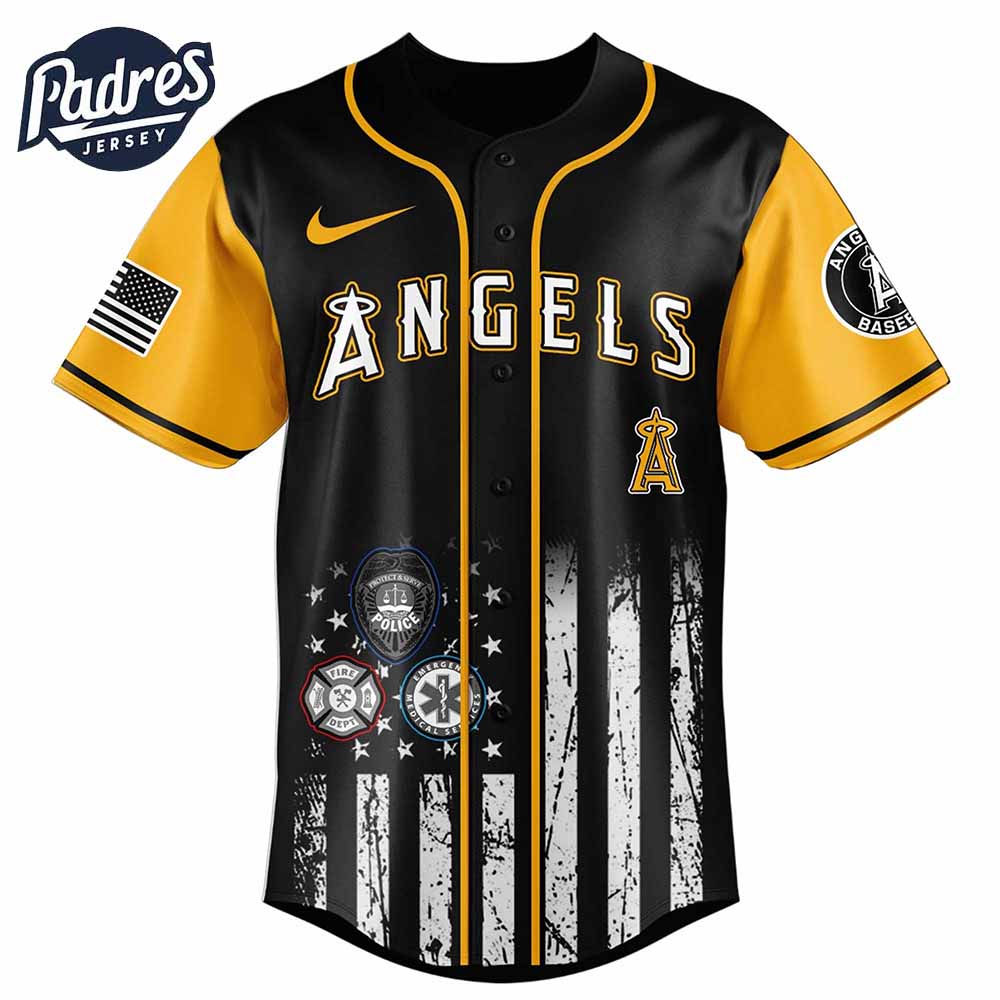 Los Angeles Angels MLB x First Responders Baseball Jersey - Padres Jersey Oasis: Elevate Your Baseball Style Game