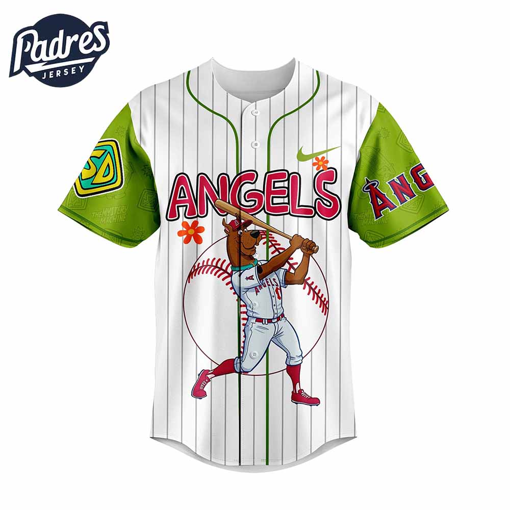 Los Angeles Angels MLB x Scooby Doo Personalized Baseball Jersey Outfit - Padres Jersey Oasis: Elevate Your Baseball Style Game