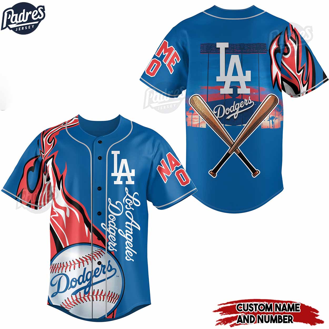 Los Angeles Dodgers Baseball Custom Baseball Jersey Style - Padres Jersey Oasis: Elevate Your Baseball Style Game