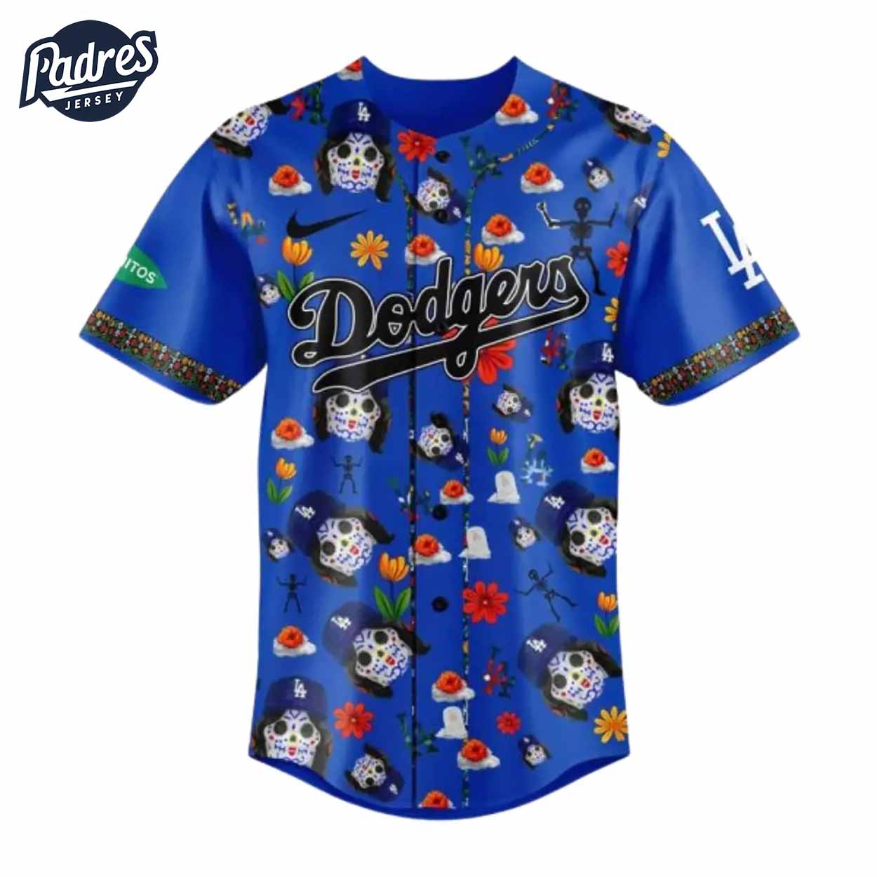 Los Angeles Dodgers Dia De Los 2024 Blue Baseball Jersey - Padres Jersey Oasis: Elevate Your Baseball Style Game