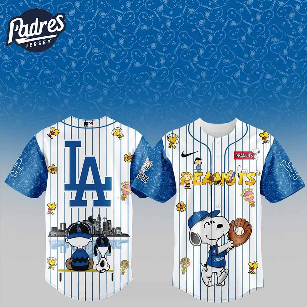 Los Angeles Dodgers Snoopy Cute Baseball Jersey Dodgers - Padres Jersey Oasis: Elevate Your Baseball Style Game