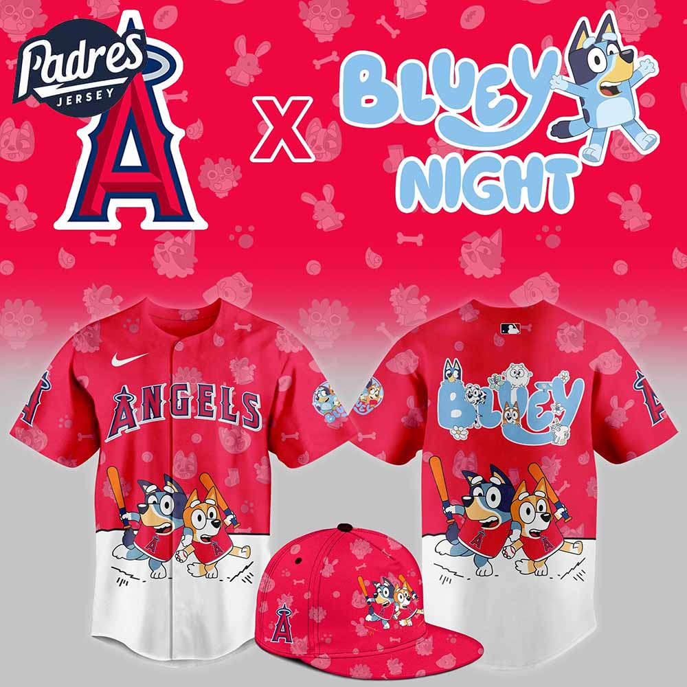 Los Angeles x Bluey Night Baseaball Jersey - Padres Jersey Oasis: Elevate Your Baseball Style Game