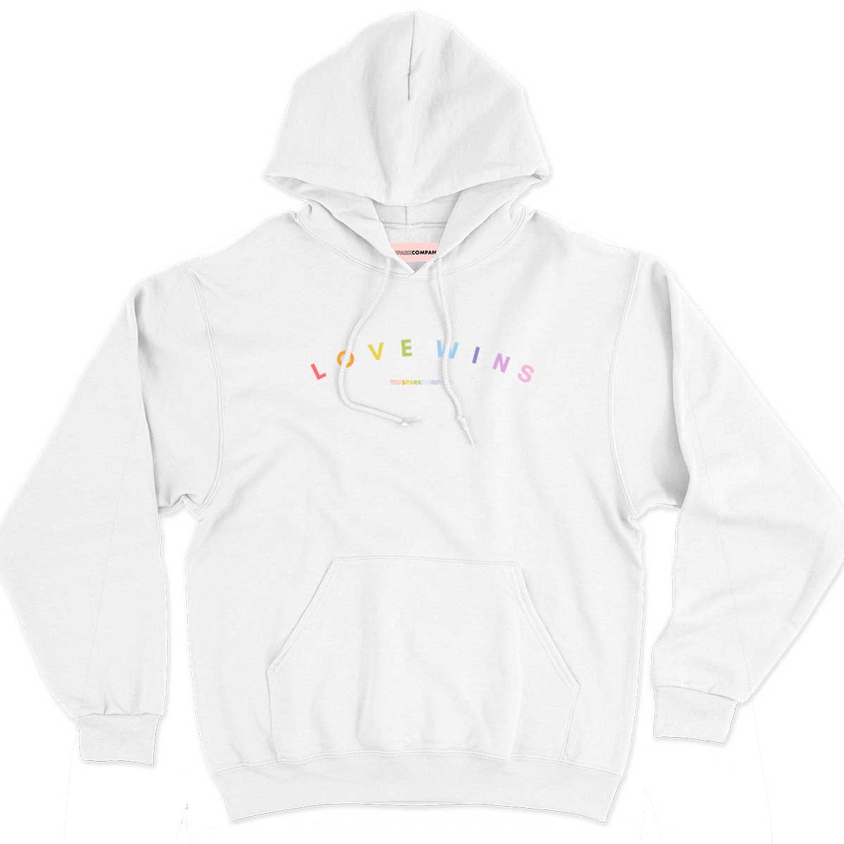 Love Wins Pastel Heart Hoodie