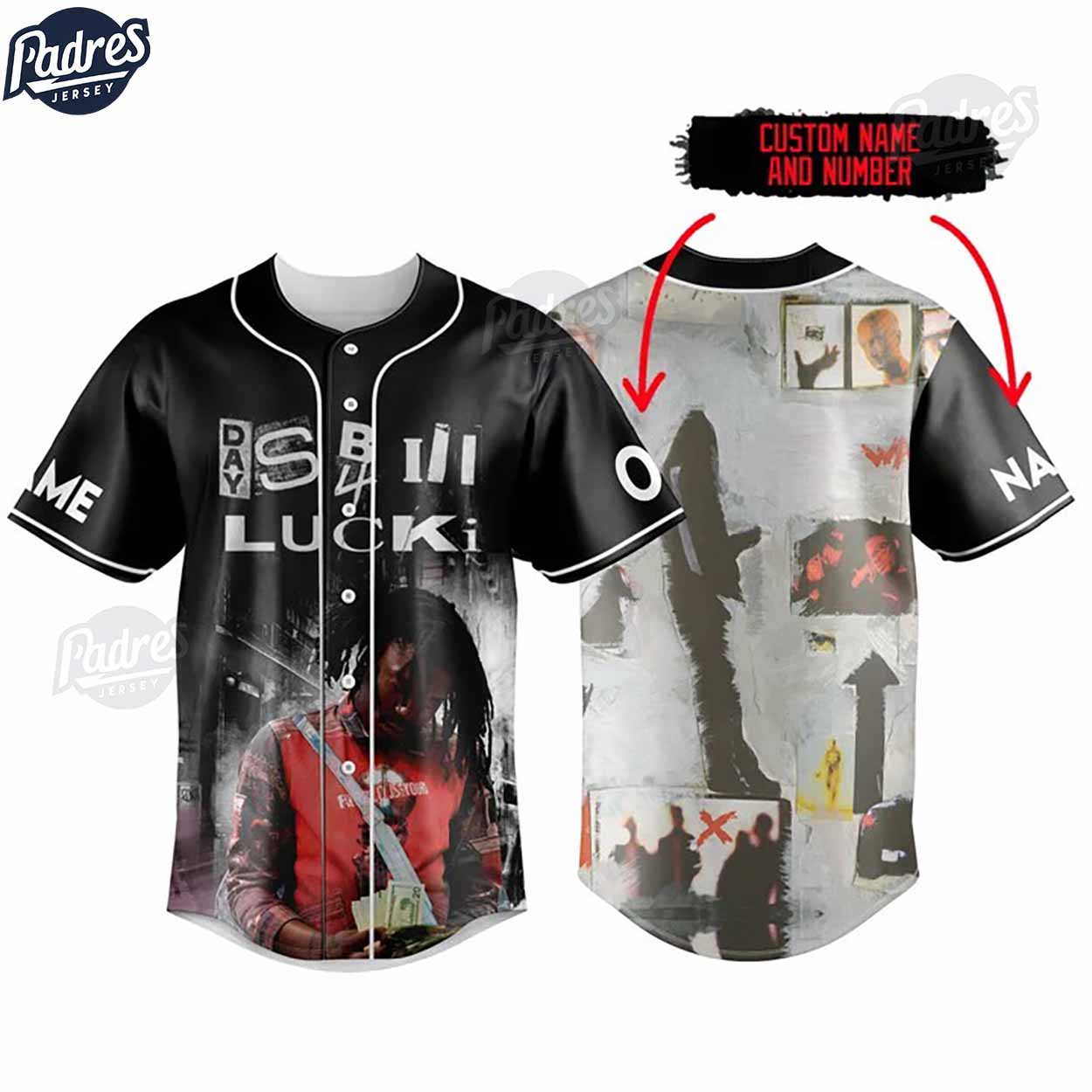 Lucki Rapper Custom Baseball Jersey - Padres Jersey Oasis: Elevate Your Baseball Style Game
