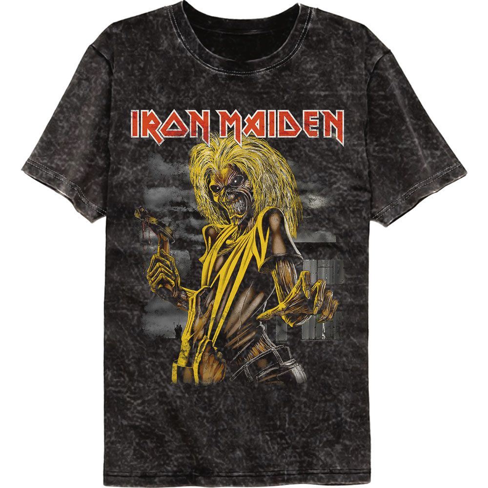 Iron Maiden Killers Cover Official Mineral Washed T-Shirt X-Large *Sale