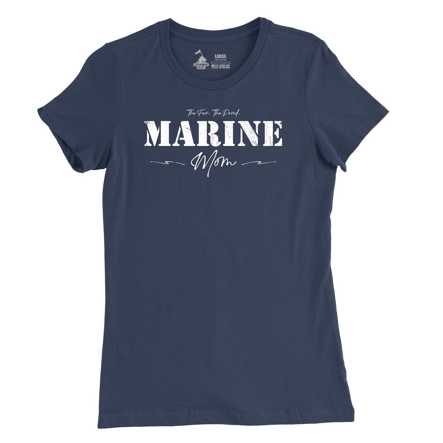 Women's Marine Mom Stencil T-Shirt