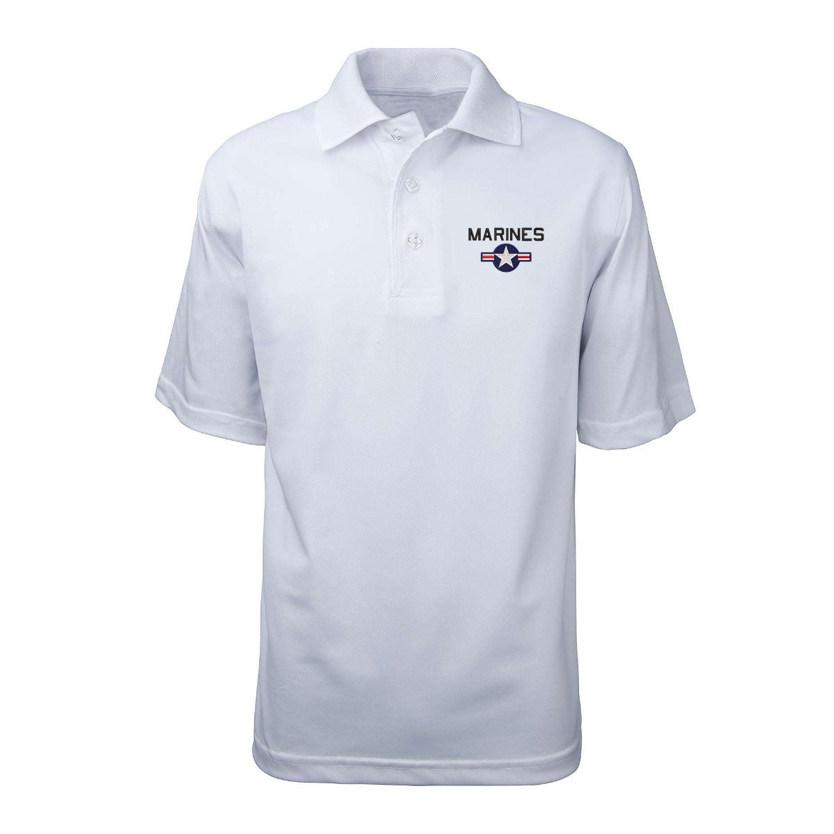 Leatherneck For Life Marines Roundel Performance Polo Shirt
