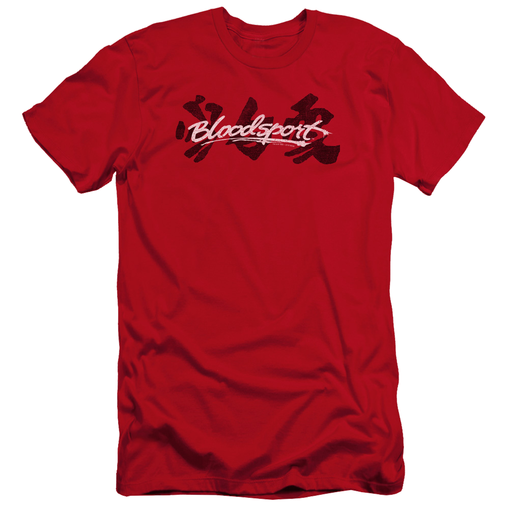 Bloodsport Kanji - Men's Premium Slim Fit T-Shirt