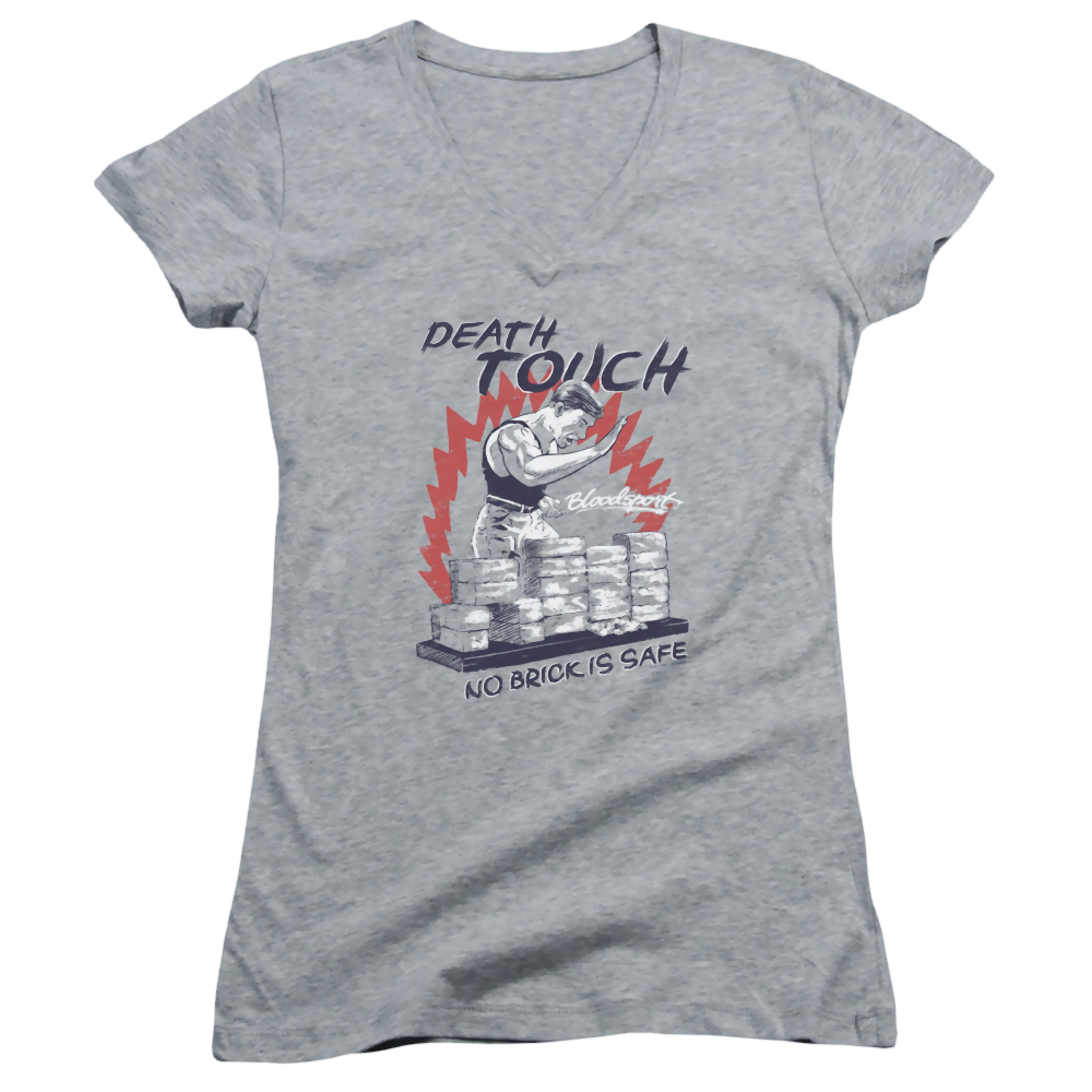 Bloodsport Death Touch - Juniors V-Neck T-Shirt