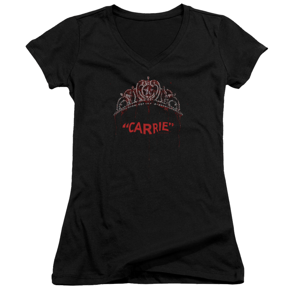 Carrie Prom Queen - Juniors V-Neck T-Shirt