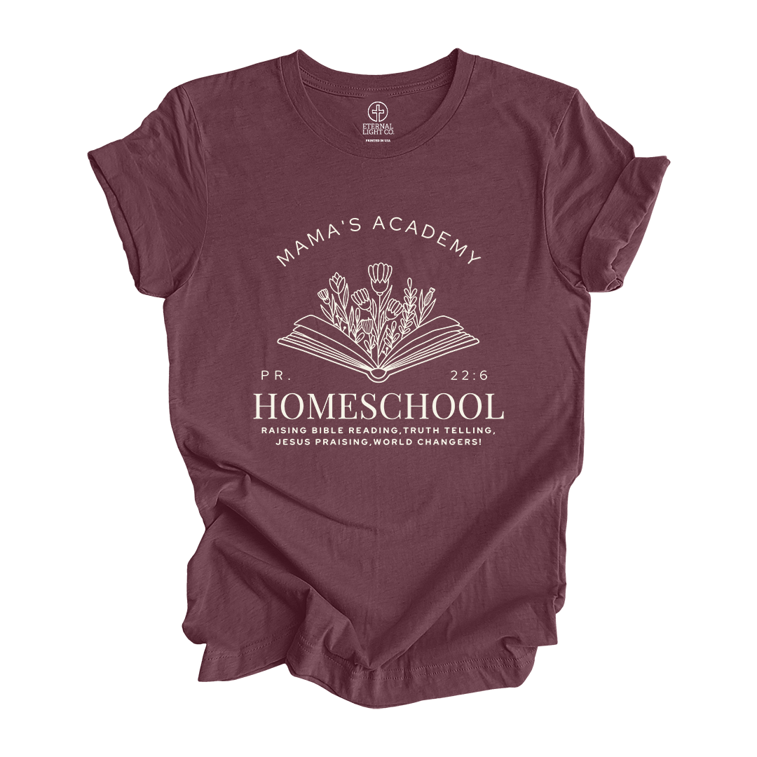 Mama's Academy Maroon Tee