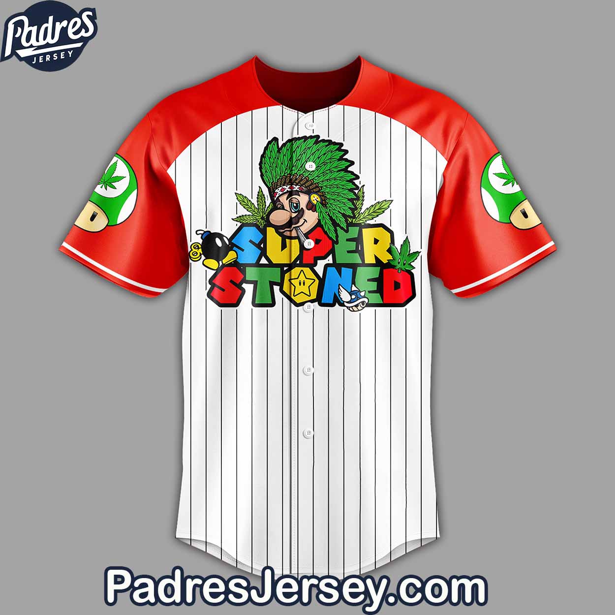 Mario 420 Baseball Jersey - Padres Jersey Oasis: Elevate Your Baseball Style Game