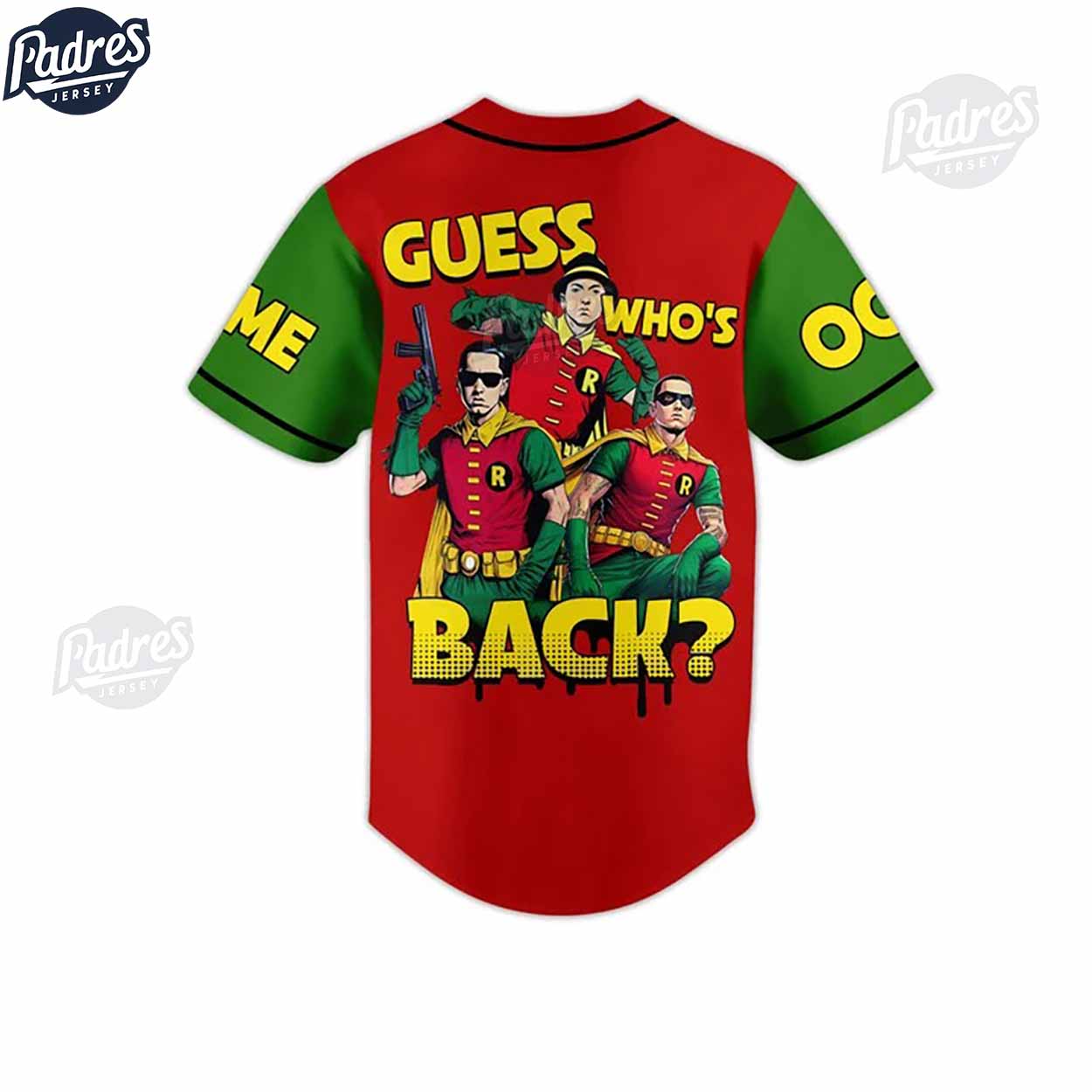 DC Robin Eminem Custom Baseball Jersey Style - Padres Jersey Oasis: Elevate Your Baseball Style Game