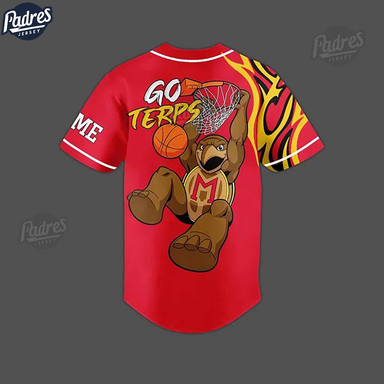 Maryland Terrapins Basketball Team Custom NCAA Baseball Jersey - Padres Jersey Oasis: Elevate Your Baseball Style Game