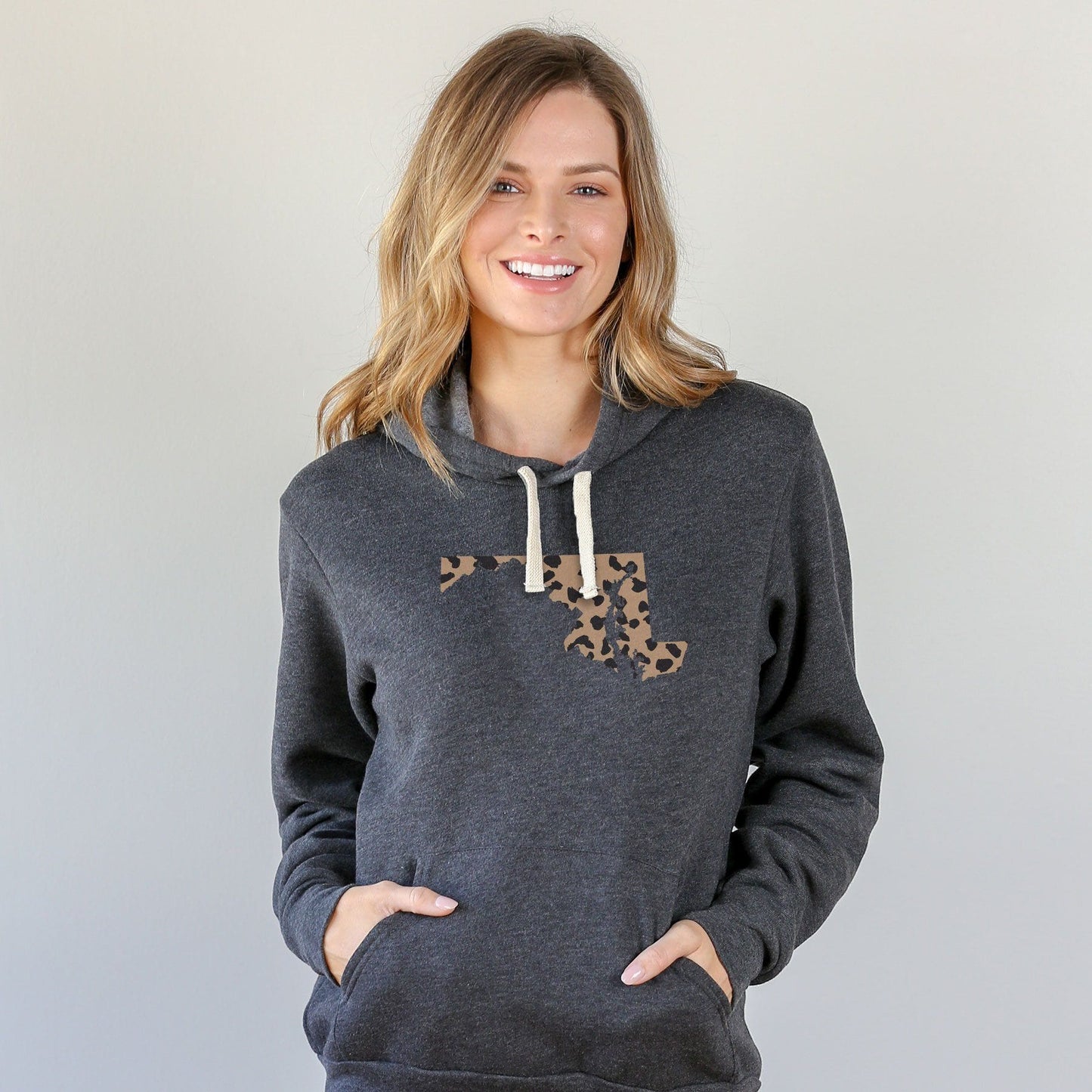 Maryland Leopard Pattern Hoodie